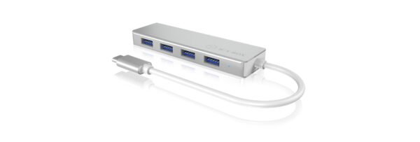 ICY BOX IB-HUB1425-C3 USB 3.2 Gen 1 (3.1 Gen 1) Type-C 5000 Mbit/s Silber - Image 3