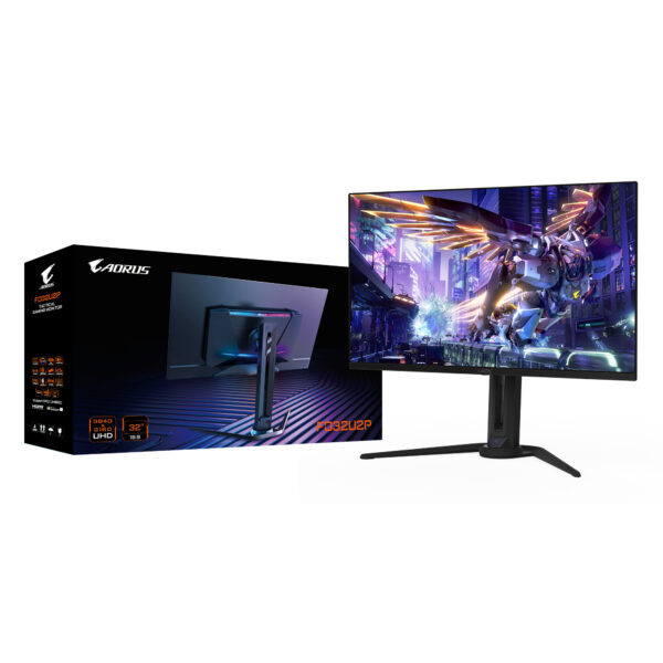 GIGABYTE AORUS FO32U2P 32” OLED Gaming Monitor - 3840 x 2160 (UHD), 240Hz, 0,03ms, 250 cd/m², KVM, FreeSync Premium Pro, DisplayHDR True Black 400, DisplayPort 2.1 - Image 7