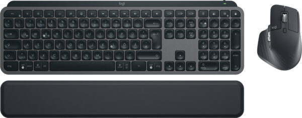 Logitech MX Keys S Combo Tastatur Maus enthalten Büro RF Wireless + Bluetooth QWERTZ Deutsch Graphit