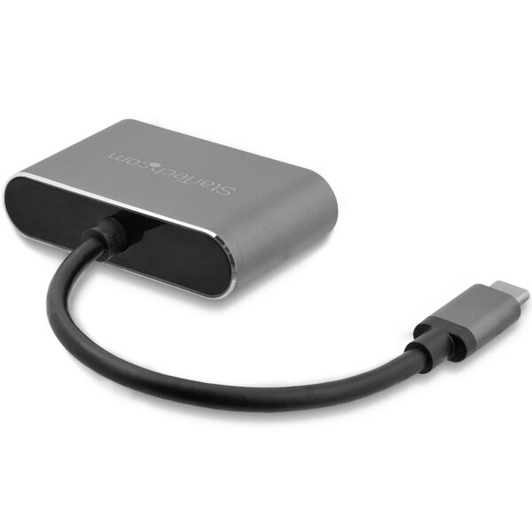 StarTech.com USB-C auf VGA und HDMI Adapter - 2-in-1 - 4K 30Hz - Space Grey - Image 2