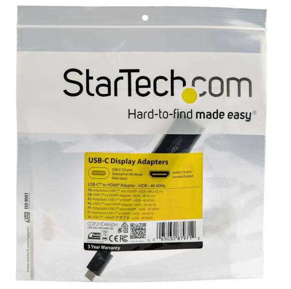 StarTech.com USB-C-auf-HDMI-Adapter mit HDR - 4K 60 Hz - Schwarz - Image 6