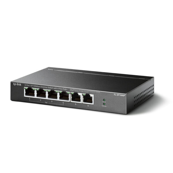 TP-Link 6-Port 10/100Mbit/s-Desktop-Switch mit 4-Port PoE+ - Image 2