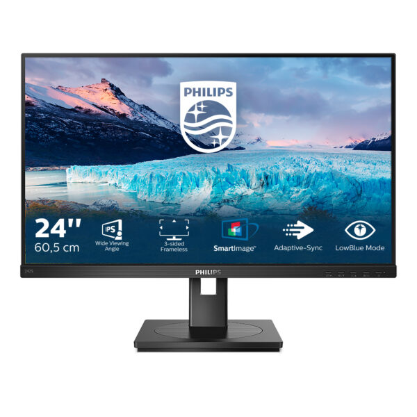 Philips S Line 242S1AE/00 LED display 60,5 cm (23.8") 1920 x 1080 Pixel Full HD Schwarz - Image 7