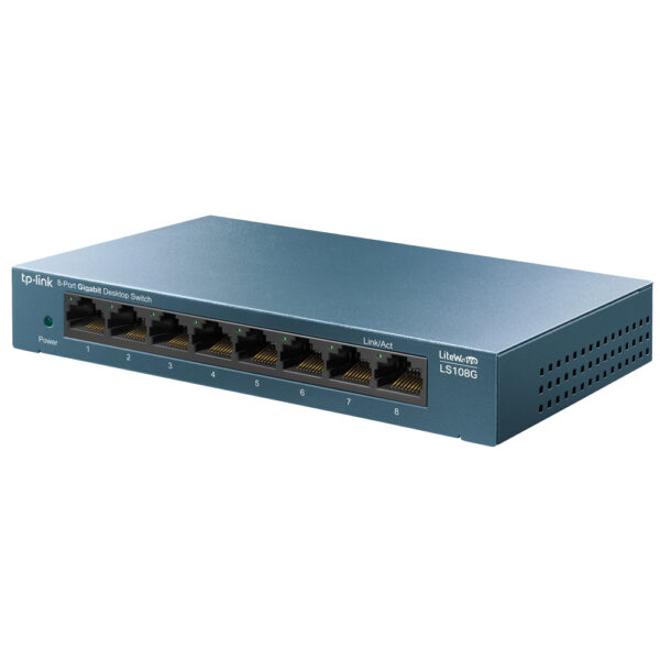 TP-Link 8-Port Desktop Switch (10/100/1000Mbit/s) - Image 2