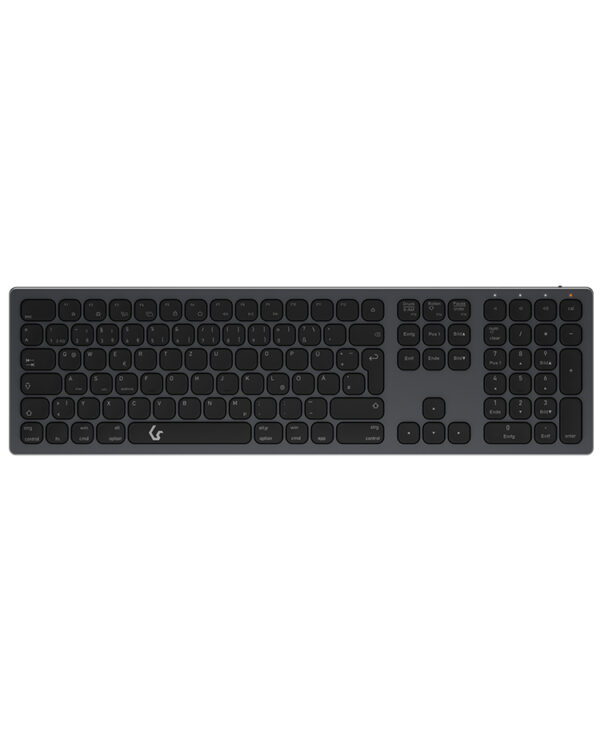 KeySonic KSK-8023BTRF Tastatur Universal Bluetooth QWERTZ Deutsch Anthrazit, Schwarz