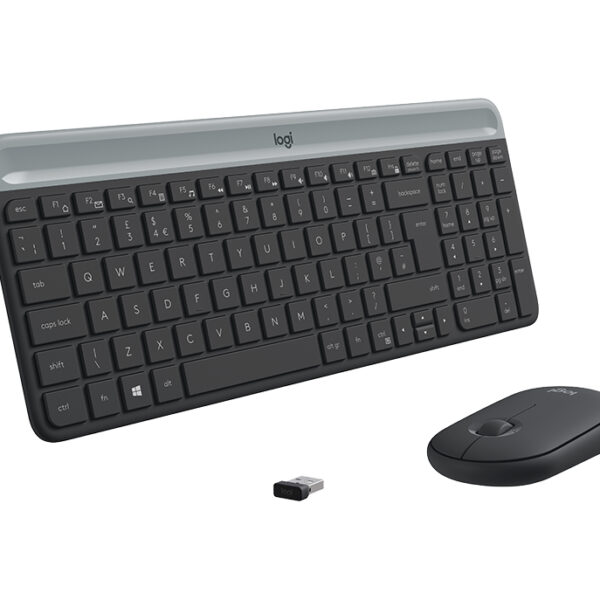 Logitech MK470 Tastatur Maus enthalten Universal RF Wireless QWERTY US International Graphit
