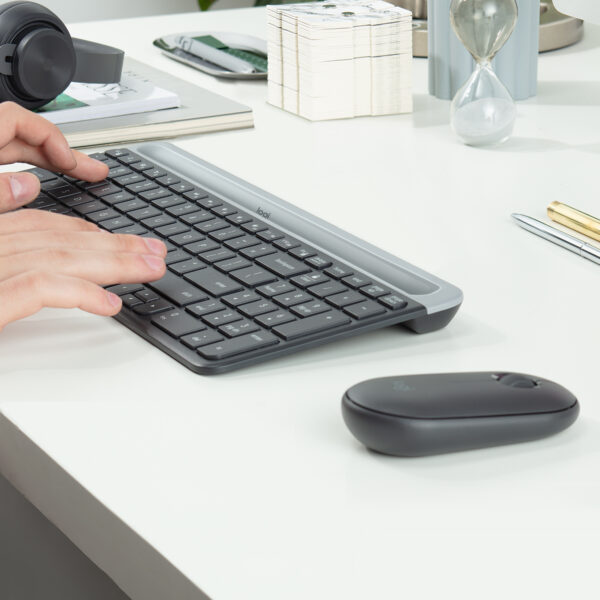 Logitech MK470 Tastatur Maus enthalten Universal RF Wireless QWERTY US International Graphit - Image 3