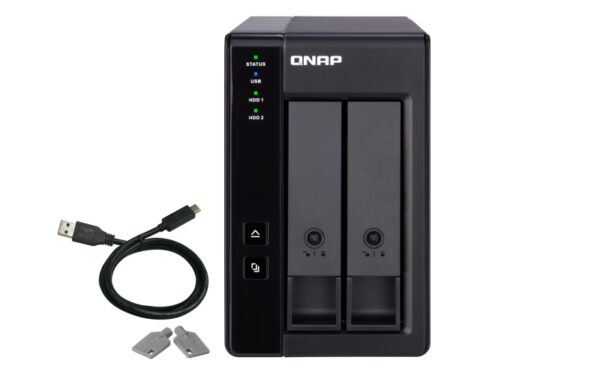 QNAP TR-002 Speicherlaufwerksgehäuse HDD / SSD-Gehäuse Schwarz 2.5/3.5" - Image 2