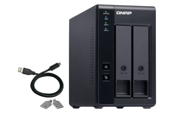 QNAP TR-002 Speicherlaufwerksgehäuse HDD / SSD-Gehäuse Schwarz 2.5/3.5" - Image 3