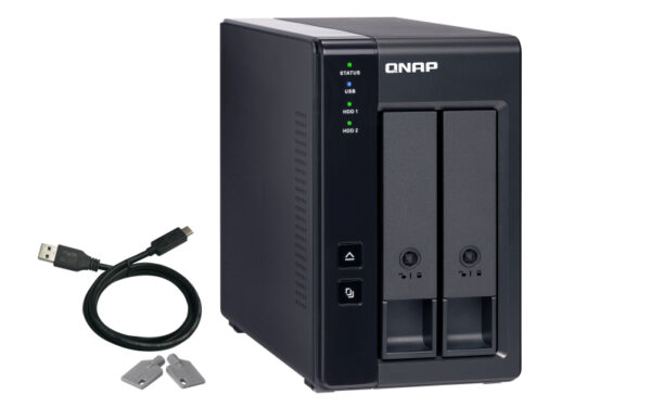 QNAP TR-002 Speicherlaufwerksgehäuse HDD / SSD-Gehäuse Schwarz 2.5/3.5" - Image 4