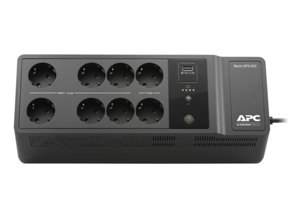 APC Back-UPS BE650G2-GR - USV 8x Schuko, 650VA, 1 USB-Ladegerät, 1 USB-Datenanschluss - Image 2