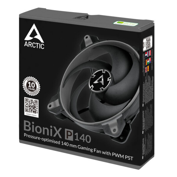 ARCTIC BioniX P140 (Grau) - 140 mm PWM PST Gaming Lüfter optimiert für statischen Druck - Image 6