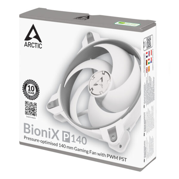 ARCTIC BioniX P140 (Grau/Weiß) - 140 mm PWM PST Gaming Lüfter optimiert für statischen Druck - Image 6