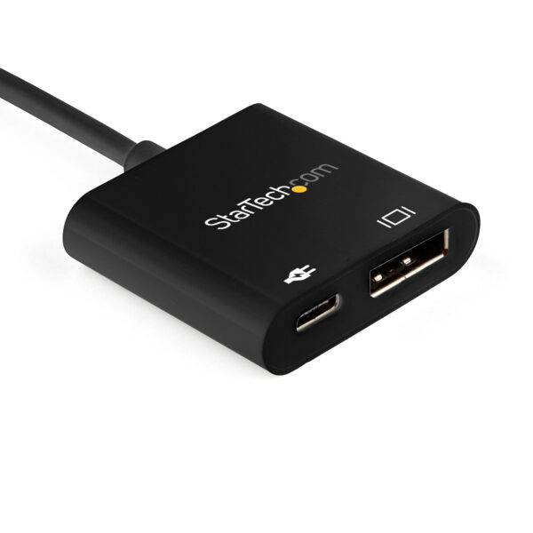 StarTech.com USB-C auf DisplayPort Adapter mit Power Delivery - 8K 60Hz /4K 120Hz USB-C auf DP 1.4 Alt Mode Videoadapter mit 60W PD Pass-Through Laden - HBR3 - Thunderbolt 3 Kompatibel - Image 2