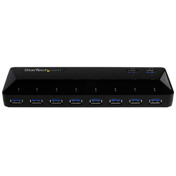 StarTech.com 10 Port USB 3.0 Hub mit Lade- und Sync Port - 5Gbps - 2 x 1,5A Ports - Image 2