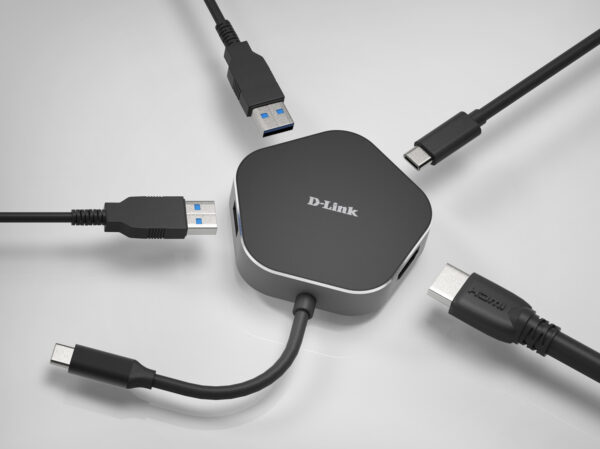 D-Link DUB-M420 laptop-dockingstation & portreplikator Kabelgebunden Thunderbolt 3 Schwarz, Silber - Image 2