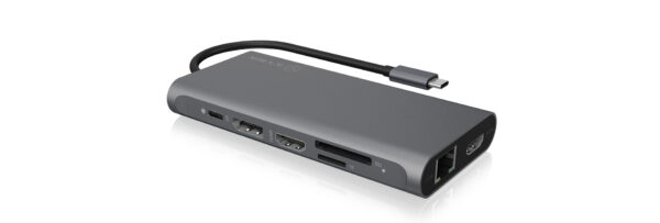 ICY BOX IB-DK4050-CPD Kabelgebunden USB 3.2 Gen 1 (3.1 Gen 1) Type-C Anthrazit - Image 2