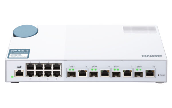 QNAP QSW-M408-4C Netzwerk-Switch Managed L2 Gigabit Ethernet (10/100/1000) Weiß - Image 2