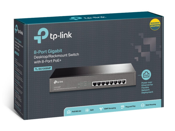 TP-Link 8-Port Gigabit Desktop/Rackmount Switch mit 8-Port PoE+ - Image 4