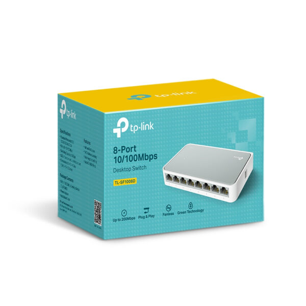 TP-Link 8-Port-10/100Mbit/s-Desktop-Switch - Image 3