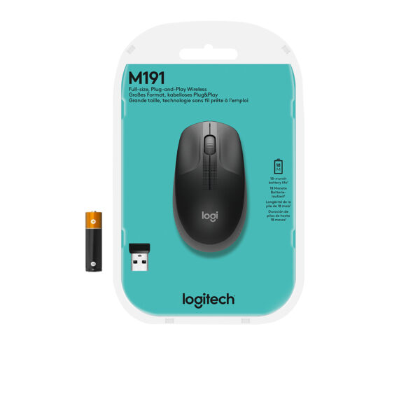 Logitech M190 Maus Büro Beidhändig RF Wireless Optisch 1000 DPI - Image 7