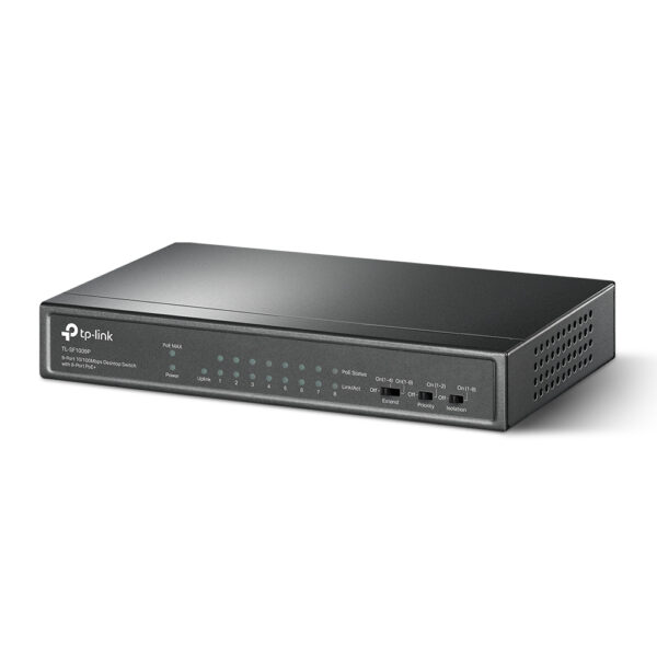 TP-Link 9-Port 10/100Mbit/s-Desktop-Switch mit 8 PoE+-Ports - Image 2