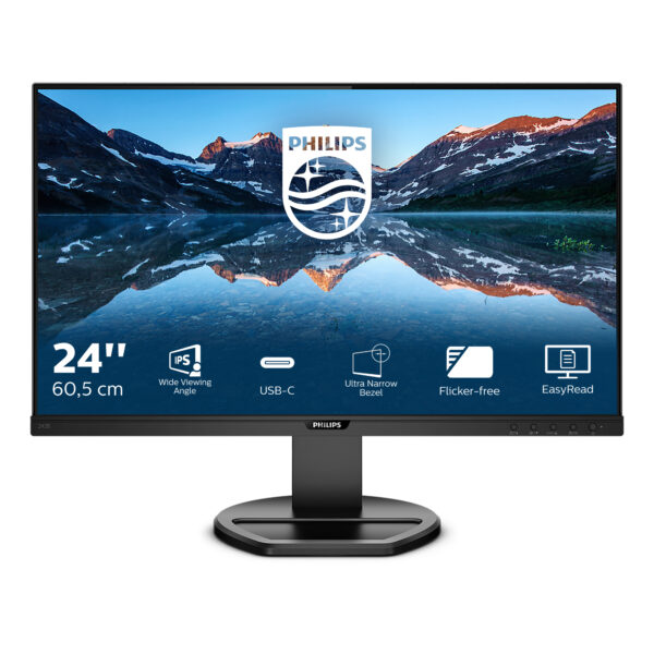 Philips B Line 243B9/00 Computerbildschirm 60,5 cm (23.8") 1920 x 1080 Pixel Full HD LED Schwarz - Image 2