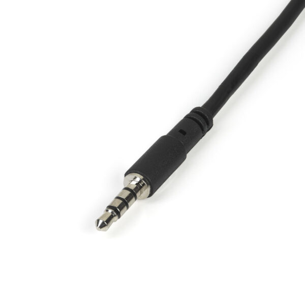 StarTech.com 3,5mm Klinke Audio Y-Kabel - 4 pol. auf 3 pol. Headset Adapter für Headsets mit Kopfhörer / Microphone Stecker - St/Bu - Image 3