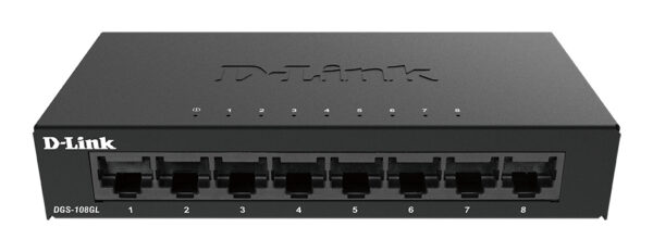 D-Link DGS-108GL Unmanaged Gigabit Ethernet (10/100/1000) Schwarz