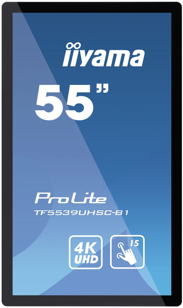 iiyama ProLite TF5539UHSC-B1AG Computerbildschirm 139,7 cm (55") 3840 x 2160 Pixel 4K Ultra HD LED Touchscreen Multi-Nutzer Schwarz - Image 2