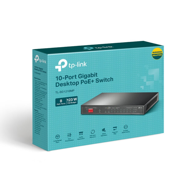 TP-Link 10-Port Gigabit Desktop Switch mit 8-Port PoE+ - Image 4