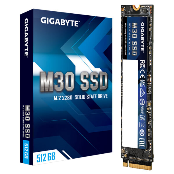 GIGABYTE M30 512 GB M.2 PCI Express 3.0 NVMe 3D TLC NAND - Image 2