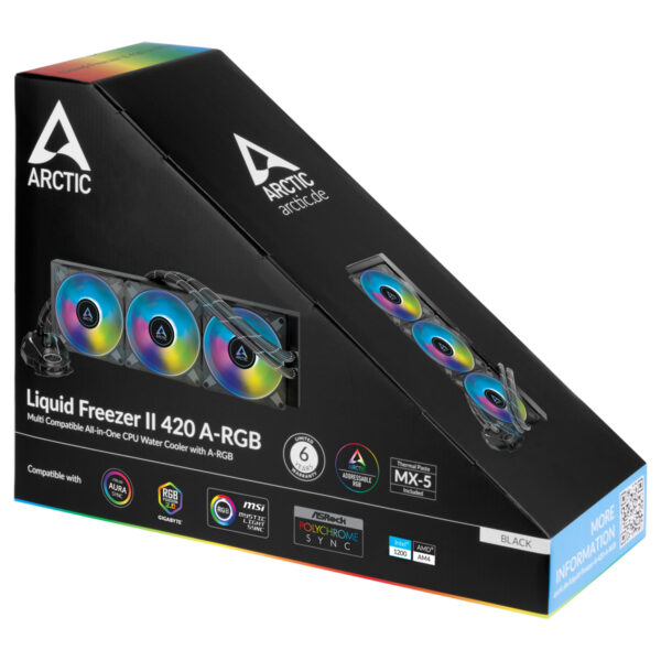 ARCTIC Liquid Freezer II 420 A-RGB - Multikompatibler All-in-One Wasserkühler mit A-RGB - Image 5