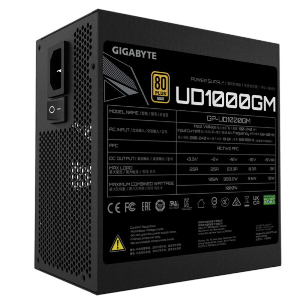 GIGABYTE UD1000GM Netzteil 1000 W 20+4 pin ATX ATX Schwarz - Image 5