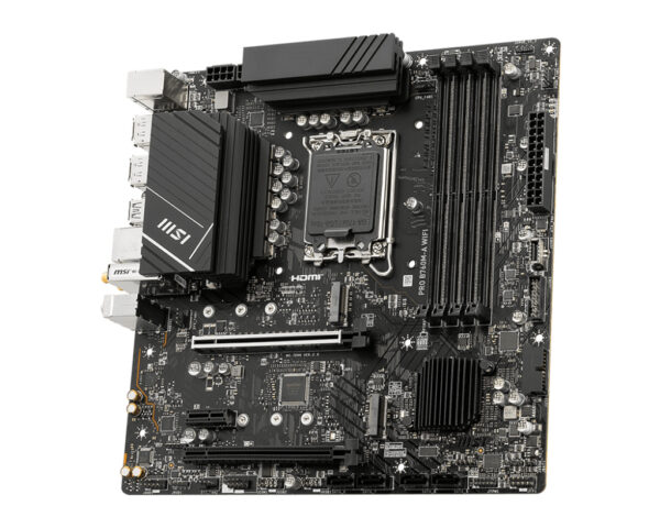 MSI PRO B760M-A WIFI Motherboard Intel B760 LGA 1700 micro ATX - Image 3