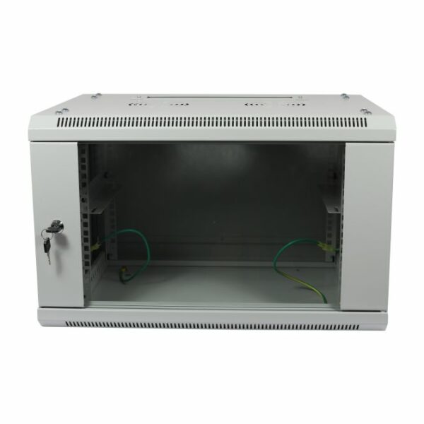 ALLNET 19″Wandgehäuse, 6HE, 1-teilig, T450mm, Lichtgrau, zerlegt(Flat Pack), SMA-Serie,
