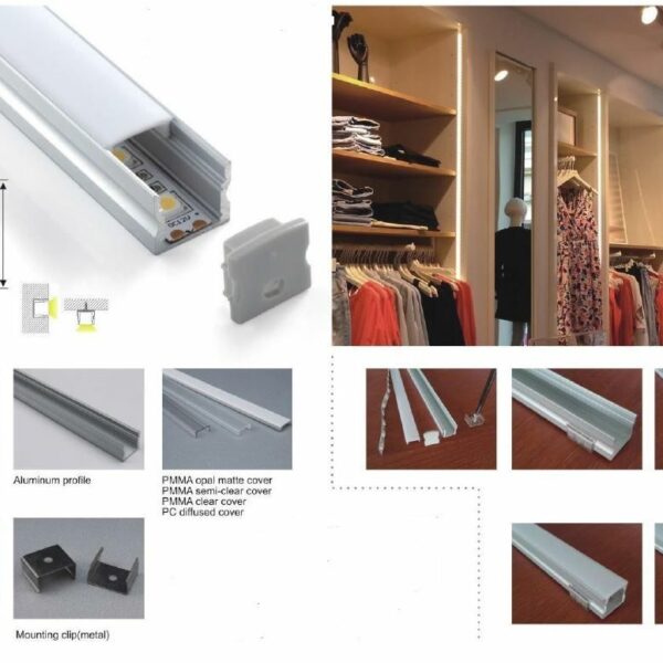 Synergy 21 LED U-Profil 200cm, ALU004-R