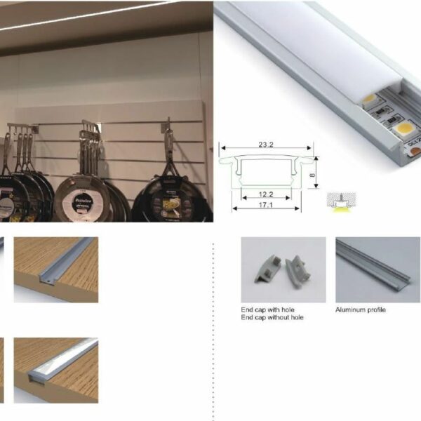 Synergy 21 LED U-Profil 200cm, ALU001-R weiss