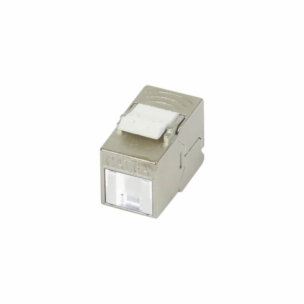 Keystone,Modul, TP-Buchse(RJ45), CAT6A, 500MHz, Slim-line/Short mit Staubschutzklappe, Synergy 21,