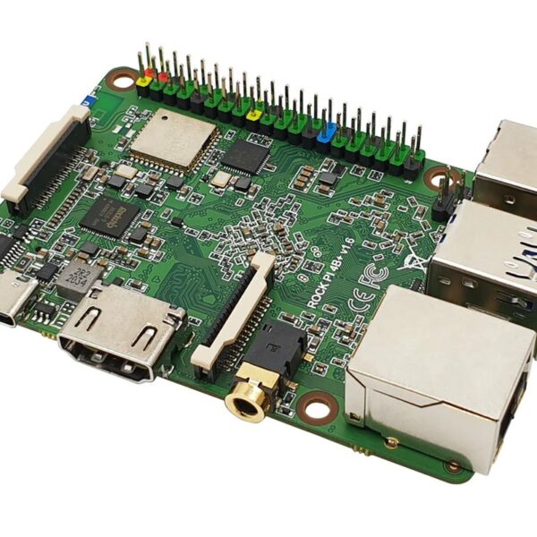 Rock Pi 4+ Model B OP1 4GB/64GB (mit Dualband 2,4/5GHz WLAN/Bluetooth 5.0) mit UFL Anschluss