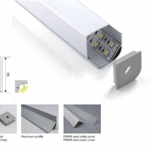 Synergy 21 LED U-Profil 200cm, ALU015-R