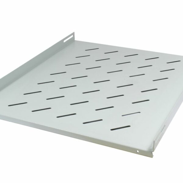 ALLNET 19″Schrank, zbh. Fachboden fest, T650/B472/H46mm, Lichtgrau, für SNB-Serie T900mm,