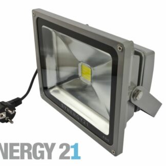 Synergy 21 LED Spot Outdoor Baustrahler 50W schwarzes Gehäuse – warmweiß V2