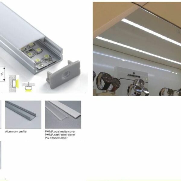 Synergy 21 LED U-Profil 200cm, ALU014 weiss / white
