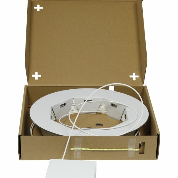 FTTH Compact Box vorkonfektioniert, 2xLC/APC -> open End, 20m, 9/125u, G.657.A2, 2-Faser, OD=2,2mm, Synergy 21