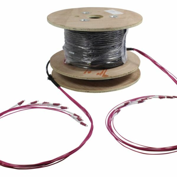 LWL-Kabel, Trunkkabel U-DQ(ZN)BH 8G 50/125, LC/LC OM4 50m, Trommel, Synergy21