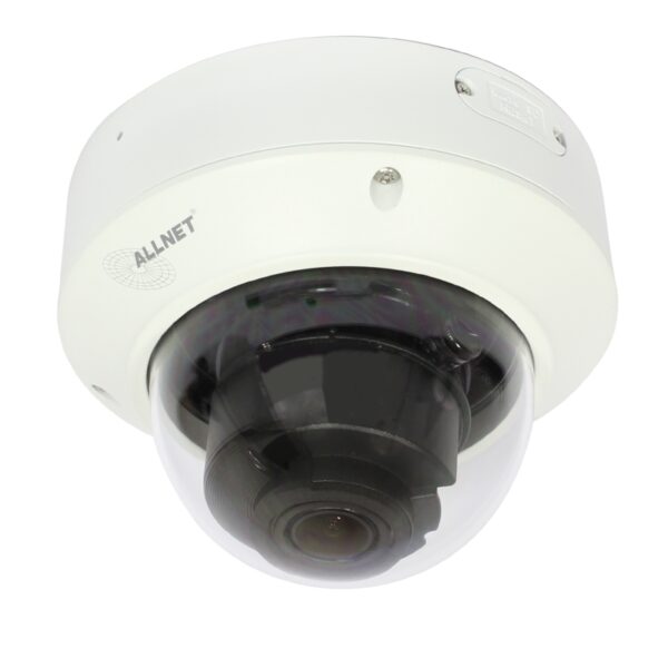 ALLNET IP Kamera Fix Dome / Outdoor / 5MP / IR / Vandalismus / Low-Light / Motorisiertes Vario-Objektiv / 93° / „ALL-CAM2495v3-LVEFN“