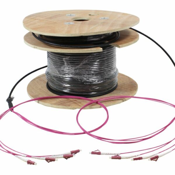 LWL-Kabel, Trunkkabel U-DQ(ZN)BH 4G 50/125, LC/LC OM4 90m, Trommel, Synergy21