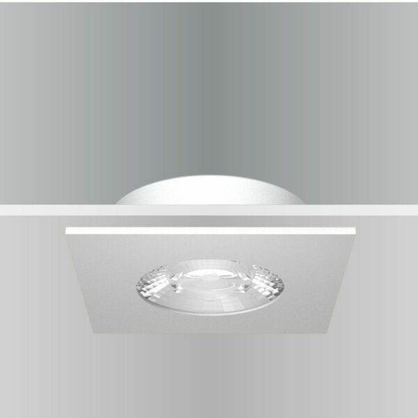 Synergy 21 LED Deckeneinbauspot Helios schwarz, quadratisch, warmweiß