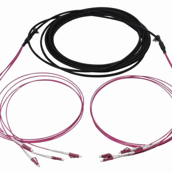LWL-Kabel, Trunkkabel U-DQ(ZN)BH 4G 50/125, LC/LC OM4 10m, Ring, Synergy21